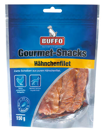 BUFFO Hundeleckerli Gourmet-Snacks Hähnchenfilet